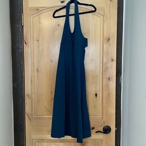 Patagonia Morning Glory halter tie back midi dress size small